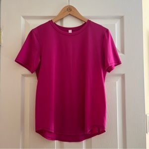 Lululemon High neck running and training short sleeve